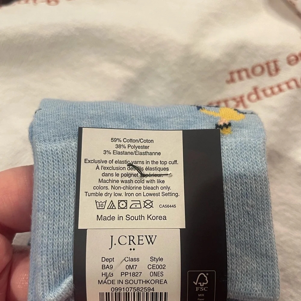 J. Crew Blue Casual Skiing Socks